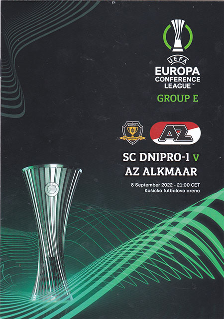 AZ Programma 8-sep-2022 Dnipro uit
